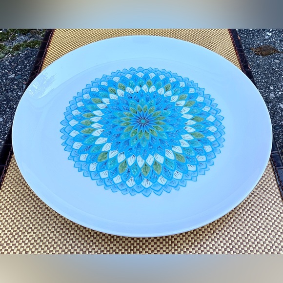 Vintage Mid Century Modern Noritake Younger Image BAHAMA 12” Chop Plate - Picture 14 of 16